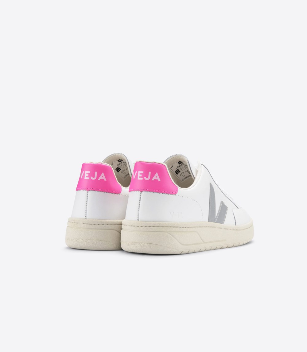 Veja Trainers Womens White - V-12 Leather - XYTR-69842